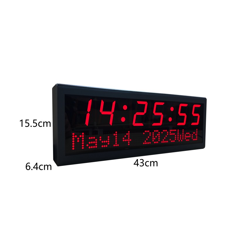 Automatic DST Reset PoE Digital Clock