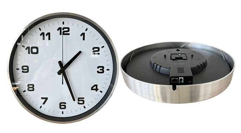 high-precision 13.7inch PoE analog clock